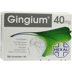 Abbildung klein von Gingium 40mg Filmtabletten