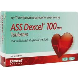 Abbildung klein von Ass Dexcel 100 Mg Tabletten