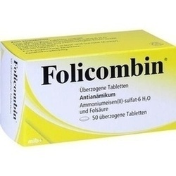 Abbildung von Folicombin überzogene Tabletten