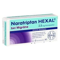 Abbildung von Naratriptan Hexal Bei Migräne 2.5mg Filmtabletten