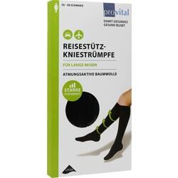 Abbildung klein von Provital Reisekniestr. Baumwolle Schwarz Gr. 35-38