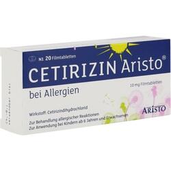 Abbildung von Cetirizin Aristo Bei Allergien 10mg Filmtabletten