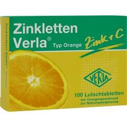 Abbildung von Zinkletten Verla Orange Lutschtabletten