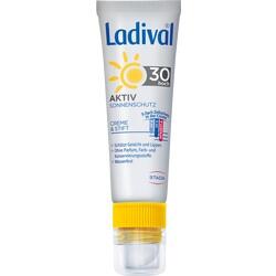 Abbildung von Ladival Aktiv Sonnenschutz F.gesicht U.lipp. Lsf30 Balsam