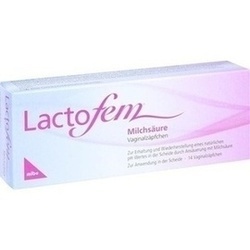 Abbildung von Lactofem Milchsäure Vaginalzäpfchen