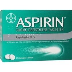 Abbildung von Aspirin 500mg überzogene Tabletten