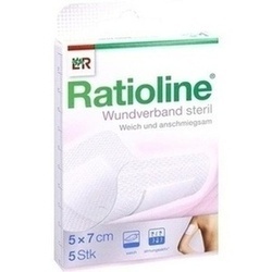 Abbildung von Ratioline Acute Wundverband Steril 5x7cm Pflaster