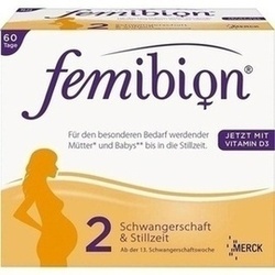 Abbildung von Femibion Schwangerschaft 2 D3 + Dha + 400ug Folat Kombipackung