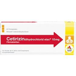 Abbildung klein von Cetirizindihydrochlorid Elac 10mg