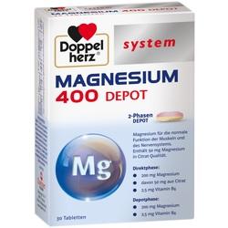 Abbildung von Doppelherz Magnesium 400 Depot System Tabletten