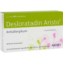 Abbildung klein von Desloratadin Aristo 5mg Filmtabletten