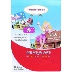 Abbildung von Piratoplast Mädchen Pflasterstrips 3 Größen