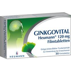 Abbildung klein von Ginkgovital Heumann 120 Mg Filmtabletten