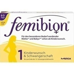 Abbildung von Femibion Schwangerschaft 1 D3+800ug Folat O. Jod Tabletten