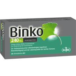 Abbildung klein von Binko 240 Mg Filmtabletten