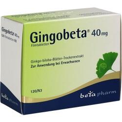 Abbildung klein von Gingobeta 40 Mg Filmtabletten