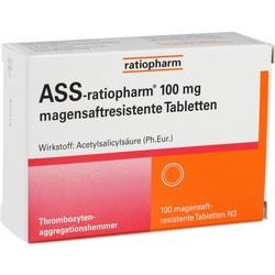 Abbildung von Ass-ratiopharm 100 Mg Magensaftresistente Tablette Tabletten
