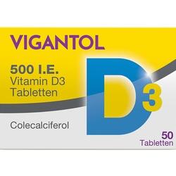 Abbildung klein von Vigantol 500 I.E. Vitamin D3 Tabletten