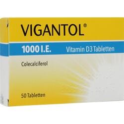 Abbildung von Vigantol 1000 I.e. Vitamin D3 Tabletten