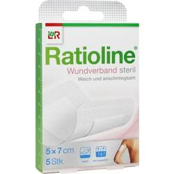 Abbildung klein von Ratioline Wundverband 7x5 Cm Steril