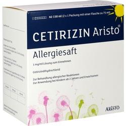 Abbildung klein von Cetirizin Aristo Allergiesaft 1 Mg/Ml Lsg.Z. Einn.