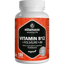 Abbildung klein von Vitamin B12 1000 Ug Hochdosiert + B9 + B6 Vegan