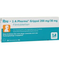 Abbildung klein von Ibu - 1 A Pharma Grippal 200 Mg/30 Mg Filmtabl.