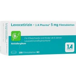 Abbildung klein von Levocetirizin - 1 A Pharma 5 Mg Filmtabletten