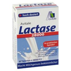 Abbildung klein von Lactase 28000 Fcc Tabletten Im Spender