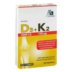 Abbildung klein von D3+K2 2000 I.E.+100ug Tabletten