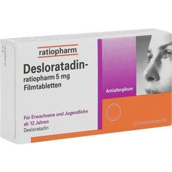 Abbildung klein von Desloratadin-Ratiopharm 5 Mg Filmtabletten