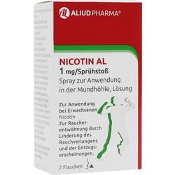 Nicotin AL 1mg/Sprühstoß Spray z.An.i.d.Mundhö Lsg (2 ST