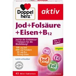 Abbildung klein von Doppelherz Jod+Folsäure+Eisen+B12