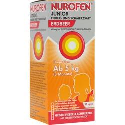 Abbildung klein von Nurofen Junior Fieber-U.Schmerzsaft Erdbe.40 Mg/Ml