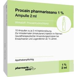 Abbildung klein von Procain Pharmarissano Ampulle 1% 2 Ml