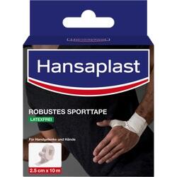 Abbildung klein von Hansaplast Robustes Sporttape Weiß 2.5cm X 10m