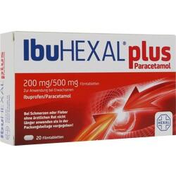 Abbildung klein von Ibuhexal Plus Paracetamol 200 Mg/500 Mg Filmtabletten