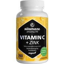 Abbildung klein von Vitamin C 1000 Mg Hochdosiert + Zink Vegan