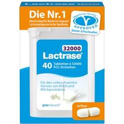 Abbildung klein von Lactrase 32000 Fcc Teilbare Tabletten Im Spender