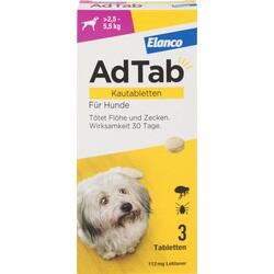 Abbildung klein von Adtab 112 Mg Kautabletten Für Hunde (2.5-5.5 Kg)