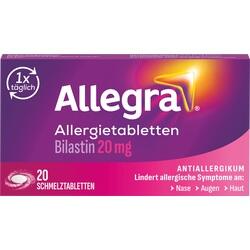Abbildung klein von Allegra Allergietabletten 20mg Schmelztabletten