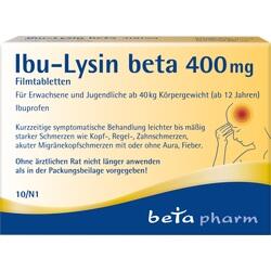 Abbildung klein von Ibu-Lysin Beta 400 Mg Filmtabletten