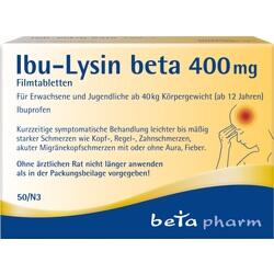 Abbildung klein von Ibu-Lysin Beta 400 Mg Filmtabletten