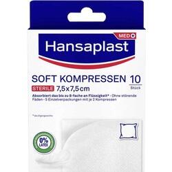 Abbildung klein von Hansaplast Soft Kompressen Steril 7.5x7.5cm