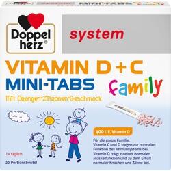 Abbildung klein von Doppelherz Vitamin D + C Mini-Tabs Family System