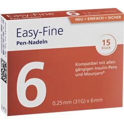Abbildung klein von Easy-Fine Pen-Nadeln 6 Mm 31 G (0.25 Mm)