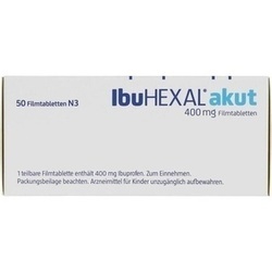 Abbildung klein von Ibuhexal Akut 400mg Filmtabletten