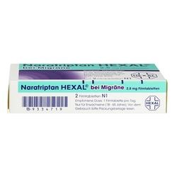 Abbildung klein von Naratriptan Hexal Bei Migräne 2.5mg
