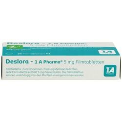 Abbildung klein von Deslora-1a Pharma 5mg Filmtabletten