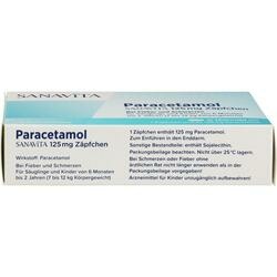 Abbildung klein von Paracetamol Sanavita 125 Mg Zäpfchen